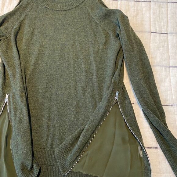 Ramy Brook Cold Shoulder Side Zipper w Sheer Panel - Picture 3 of 6